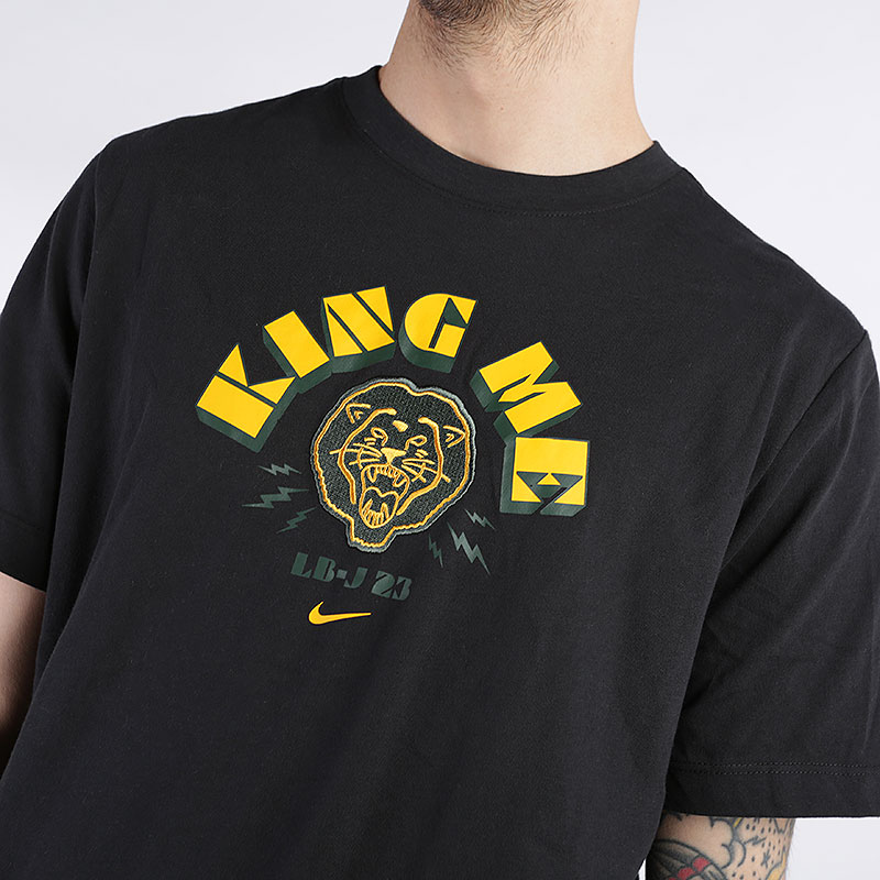 мужская черная футболка Nike Dri-FIT LeBron 'King Me' Basketball T-Shirt CD1092-010 - цена, описание, фото 2